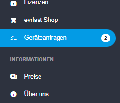 Geräteanfragen Badge