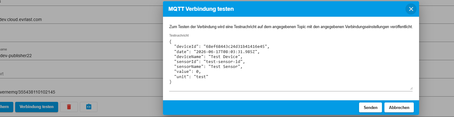 MQTT Verbindung testen