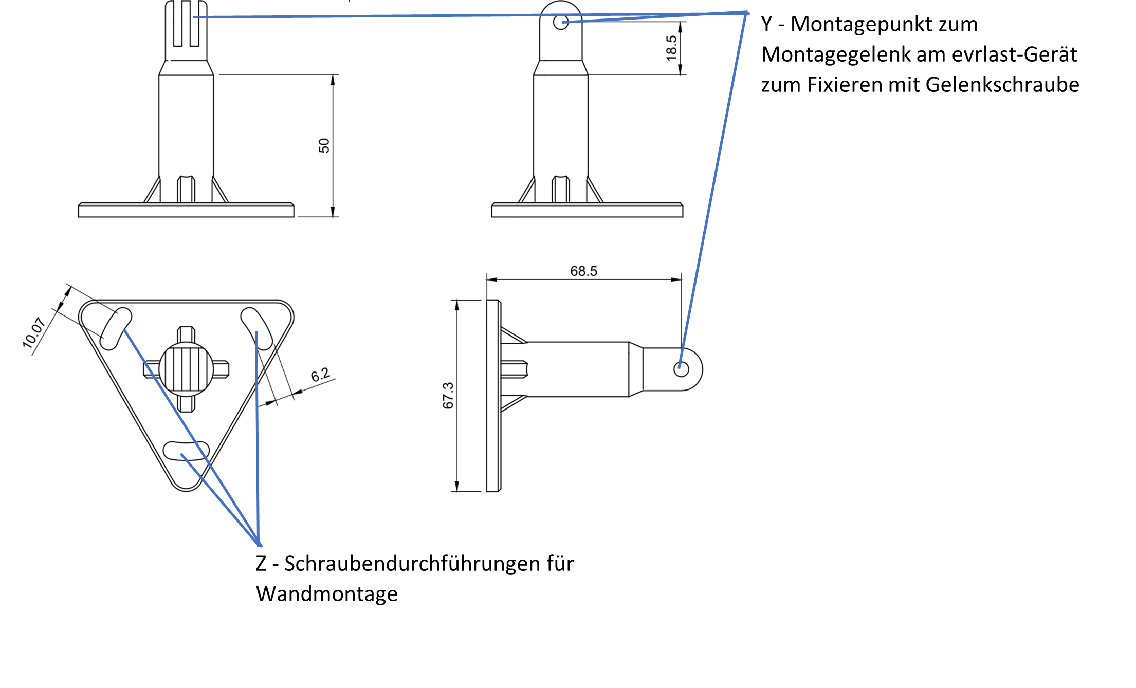 Wandmontage_Halterung